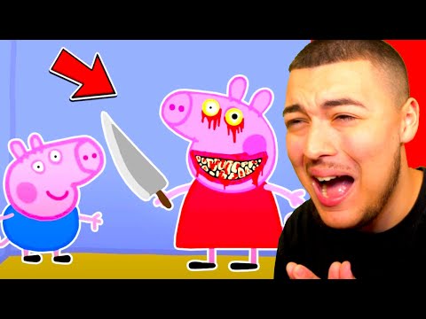 VOICI LA FACE CACHÉE DE PEPPA PIG ... Animations Horreur Peppa Pig.exe Compilation !