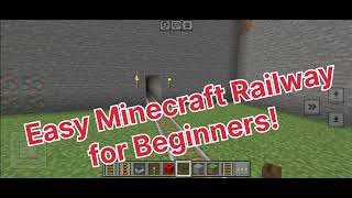 How to Build the Simplest Railway in Minecraft! 🚂🛠️