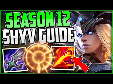 How to Play AD Shyvana Jungle & CARRY for Beginners + Best Build/Runes Season 12 League of Legends
