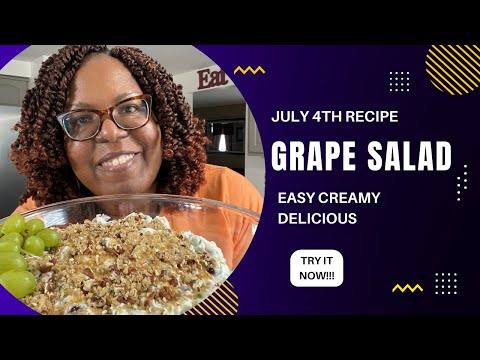 How to Make Grape Salad VID 107 #FourthofJuly #Recipes #Salads