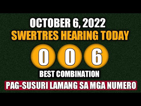 SWERTRES HEARING TODAY | TOP 10 BEST SWERTRES COMBINATION FOR TODAY