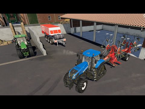 Geiselsberg #60 | Raking Grass, Harvest |  Farming Simulator 19 Timelapse | FS19 Timelapse