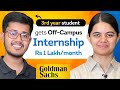How He Cracked Off Campus Goldman Sachs Interview Lessons With Shradha Ma Am