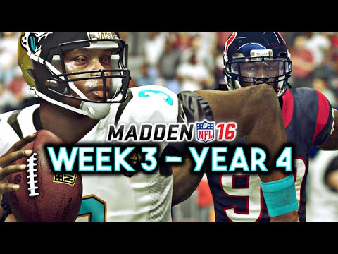 Madden 16 Jaguars Connected Franchise Year 4 - Week 3 @ Texans | Ep.69