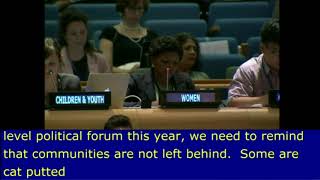 Evelyn Ugbe's intervention at the HLPF 2016: http://webtv.un.org