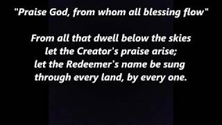Praise God, from whom all blessings flow; DOXOLOGY Old Hundreth 100th LYRICS WORD SING ALONG SONGS