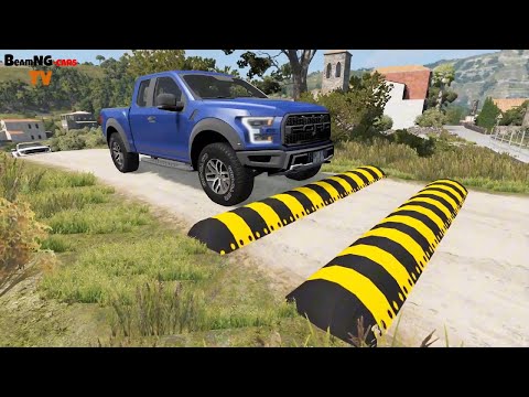 Cars vs Massive Speed Bumps Compilation #323 BeamNG.drive Live 2