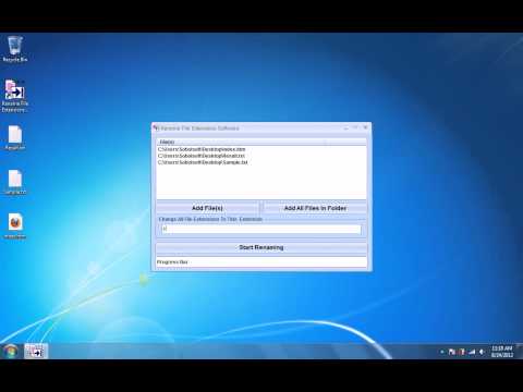 Rename File Extensions Software