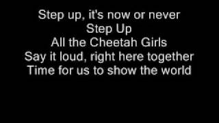 Cheetah Girls- Step Up Official Karaoke (w/onscreen lyrics)