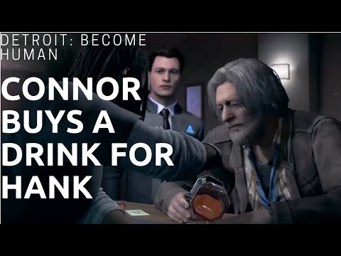 Detroit: Become Human - Connor Buys A Drink For Hank