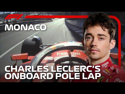 シャルル・ルクレールのポールポジションオンボード映像 F1 2024 第8戦モナコGP