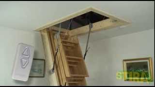 preview picture of video 'Stiramatic electric attic stairs loft ladder from Stira'