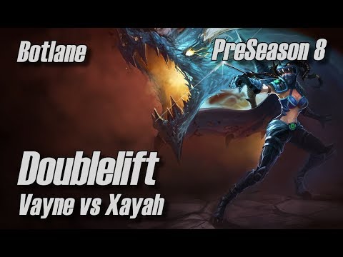 Doublelift - Vayne vs Xayah Botlane - PreSeason 8