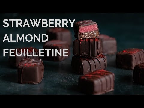 Strawberry Feuilletine Chocolates (Raw/Paleo)