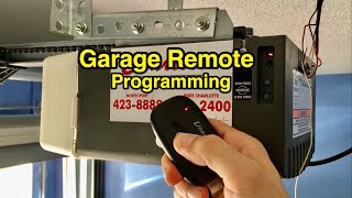 How to program garage door opener remote - DIY