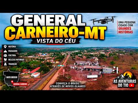 🚁 GENERAL CARNEIRO-MT VISTA DO CÉU | Conheça a História Dessa Cidade do Mato Grosso 🇧🇷