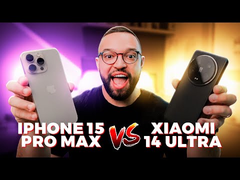 XIAOMI 14 ULTRA vs iPHONE 15 PRO MAX | Qual é o MELHOR smartphone?!