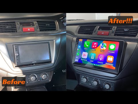 9" Android Screen Install!! | Mitsubishi Evo 9
