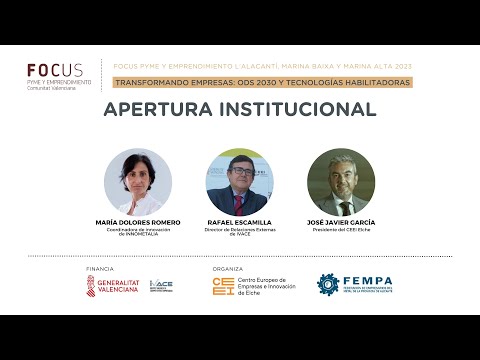 Apertura institucional del Focus Pyme L'Alacantí, Marina Baixa y Marina Alta 2023[;;;][;;;]