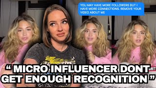 ENTITLED MICRO Influencer Throws MASSIVE Tantrum