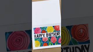 Easy Watercolor Birthday Card | Simple DIY Handmade Card for Beginners