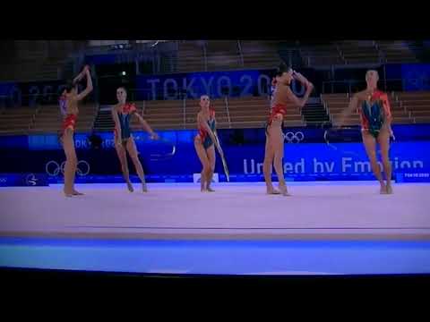 Belarus 3 Hoops and 3 Clubs AA Final -Olympic Games Tokyo 2020 #tokyo2020 #rhythmicgymnastics