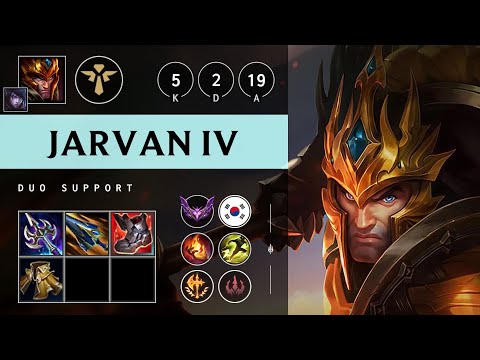 Jarvan IV Support vs Bard - KR Master Patch 25.20