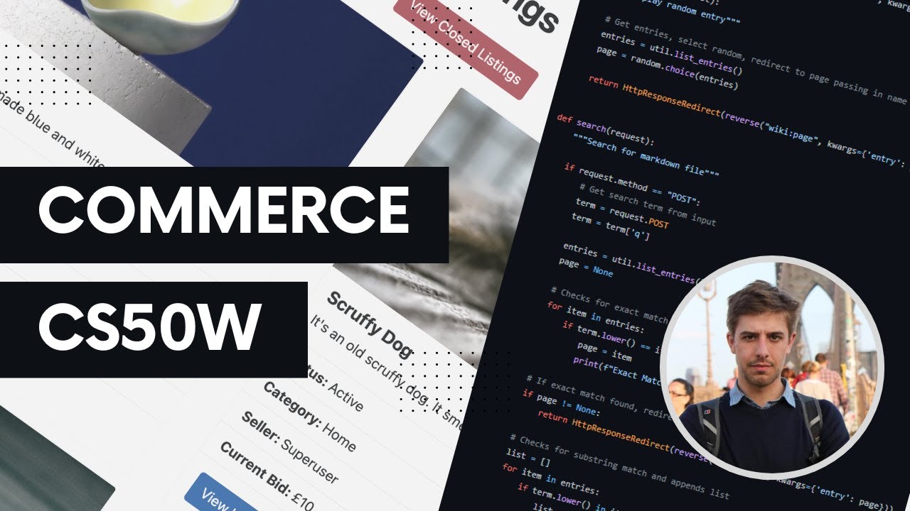 CS50W - Project 2: Commerce