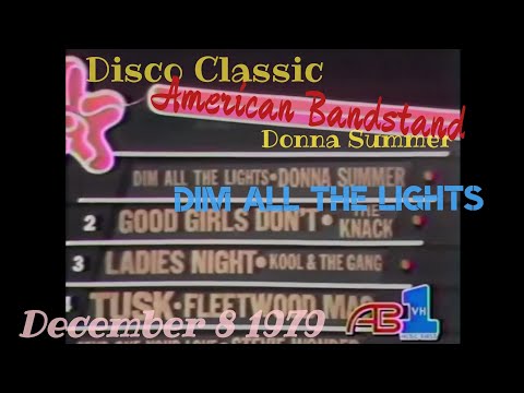 Disco #1hit 🪩 Donna Summer - Dim All the Lights 🌞 American Bandstand  Dec 8 1979 HQ
