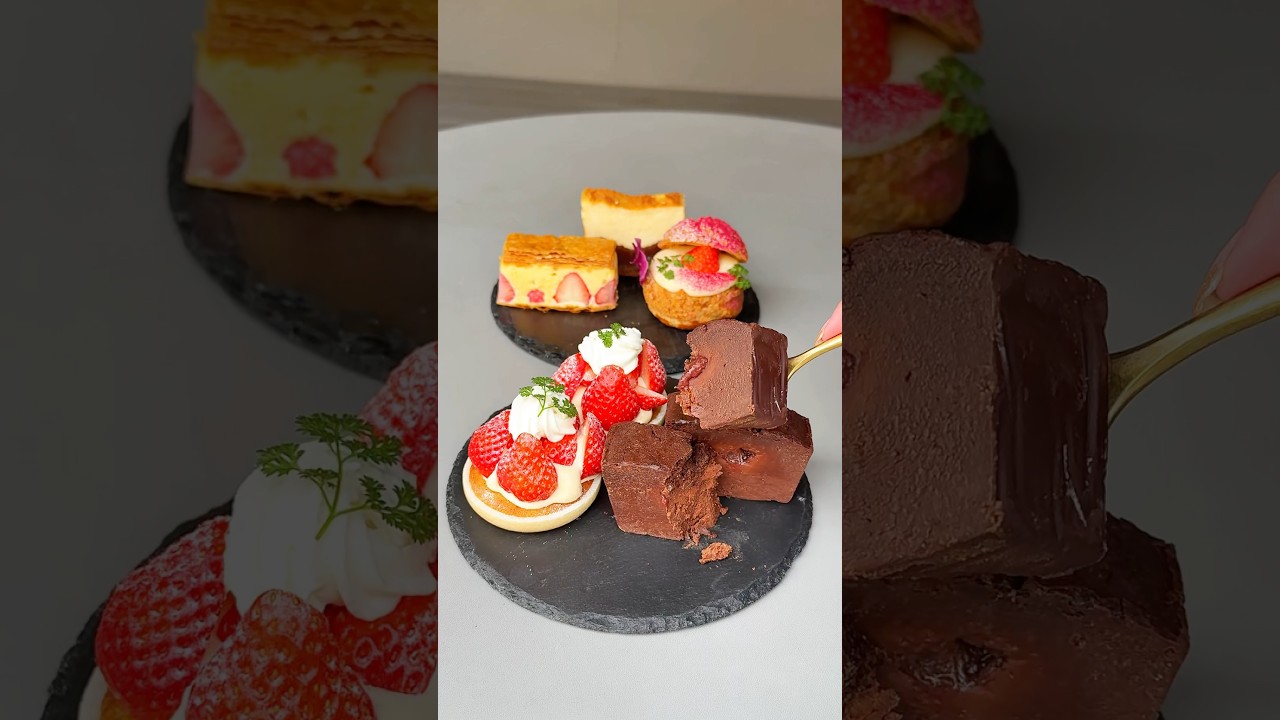 濃厚すぎる苺のガトーショコラ🍫#福岡グルメ #japanesefood