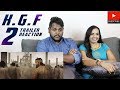 KGF Trailer 2 Reaction | Malaysian Indian Couple | Kannada | Yash