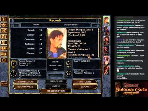 Let's Stream Baldur's Gate EE part 3 - The Road to Nashkel