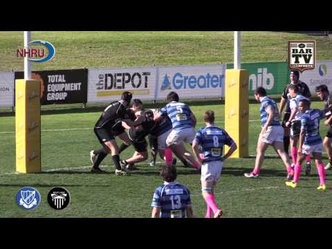 2015 NHRU Round 14 Premier 2 Highlights - Wanderers v Maitland