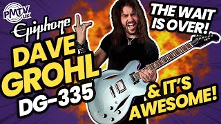 Video thumbnail for Unboxing & Rocking Out On The NEW Epiphone Dave Grohl Signature DG-335! by PMTVUK