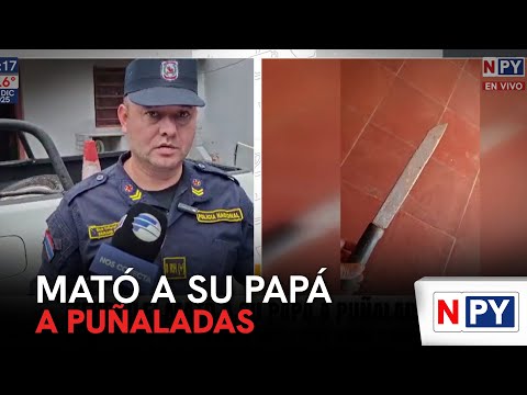 Mató a su papá a puñaladas