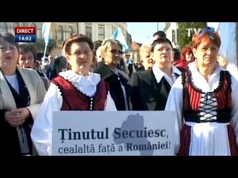 Marşul pentru autonomie al secuilor din Covasna