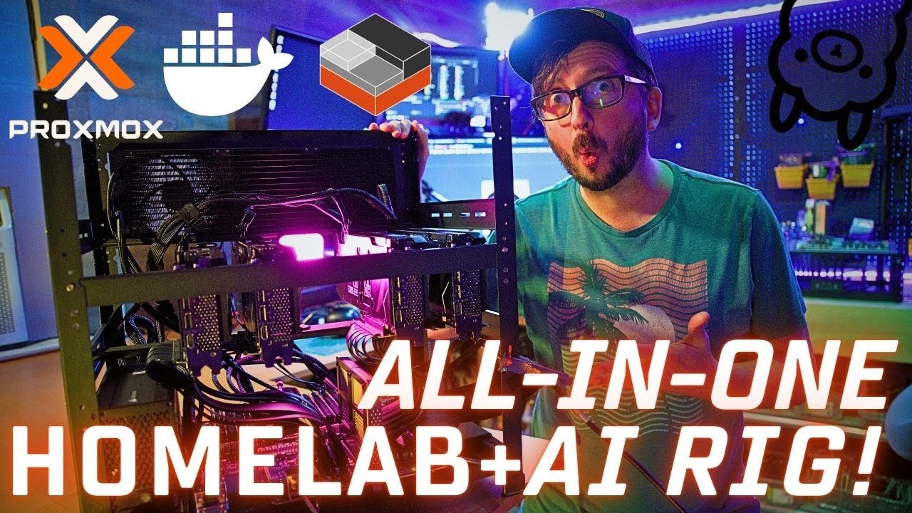 Proxmox Ai Homelab all-in-one Home Server - Docker Dockge LXC with GPU Passthrough