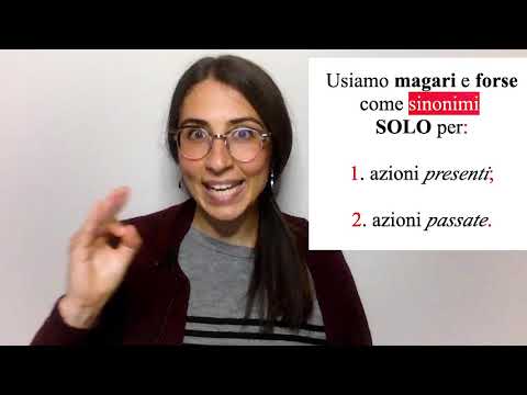 Differenza tra FORSE e MAGARI in Italiano | Imparare italiano