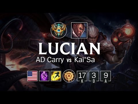 Lucian AD Carry vs Kai'Sa - NA Challenger Patch 8.12