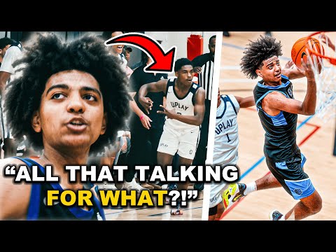 "ALLAT TALKING FOR WHAT!" Beckham Black and AB Elite Make a CRAZY COMEBACK vs TOP EYBL TEAM!!