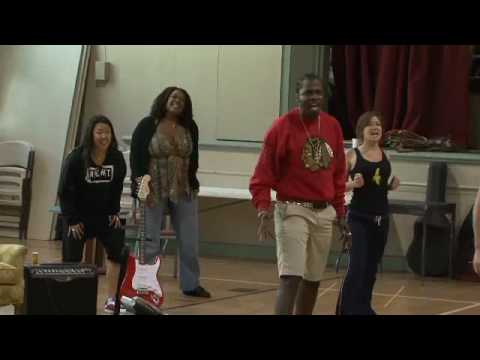Rent in rehearsal at the Hollywood Bowl!
