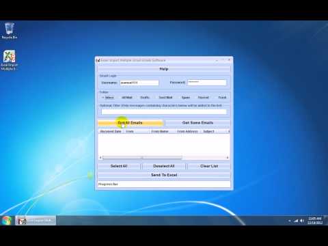 Excel Import Multiple Gmail Emails Software