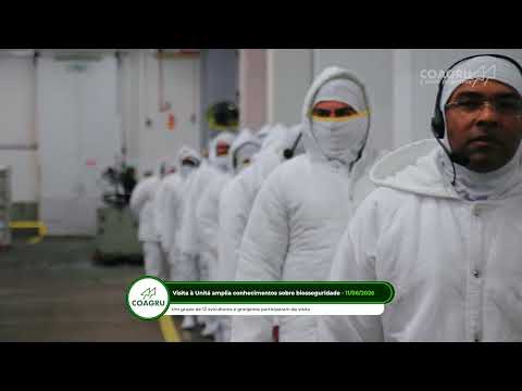 Coagru Informativo - Visita técnica à Unitá amplia conhecimentos sobre biosseguridade na avicultura