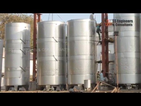 Stainless steel silos, for milk, 1kl to 100kl