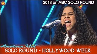 Britney Holmes sings “Dive”  Solo Round Hollywood Week American Idol 2018