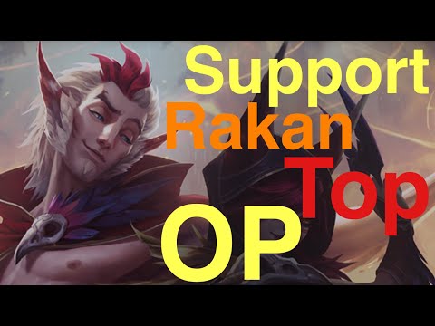 support rakan top is insanely broken and S+ tier | Guide and  build | Dail 135