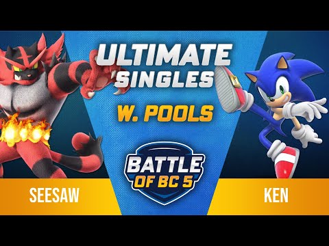 Seesaw (Incineroar, Bowser) vs KEN (Sonic) - Ultimate Singles Winners Pools - Battle of BC 5