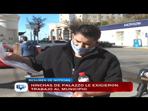 Hinchas de Palazzo le exigieron trabajo al municipio
