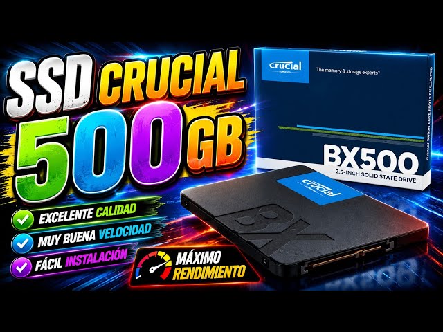 Vídeo relacionado con Crucial BX500 SATA SSD 2TB Interno 2.5", hasta 540MB/s, Compatible con Ordenador Portátil y de Sobremesa (PC), 3D NAND, Aceleración de Escritura dinámica - CT2000BX500SSD101