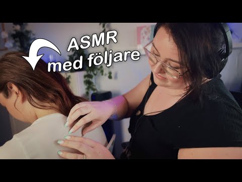 ASMR MED EN FÖLJARE ♥ Back Scratching, Hair Play, Massage 💤